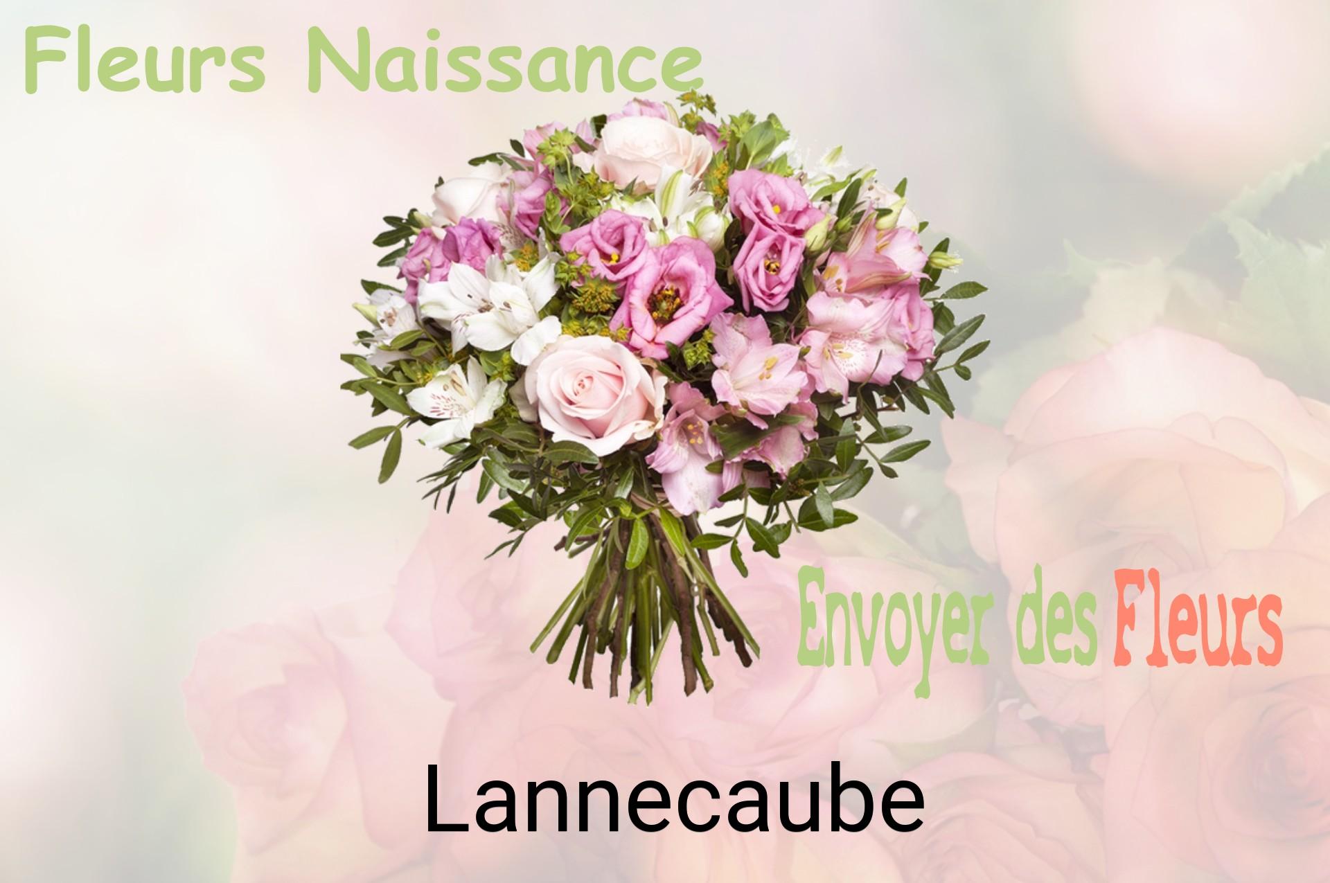 Bouquet de fleurs de naissance livré à Lannecaube